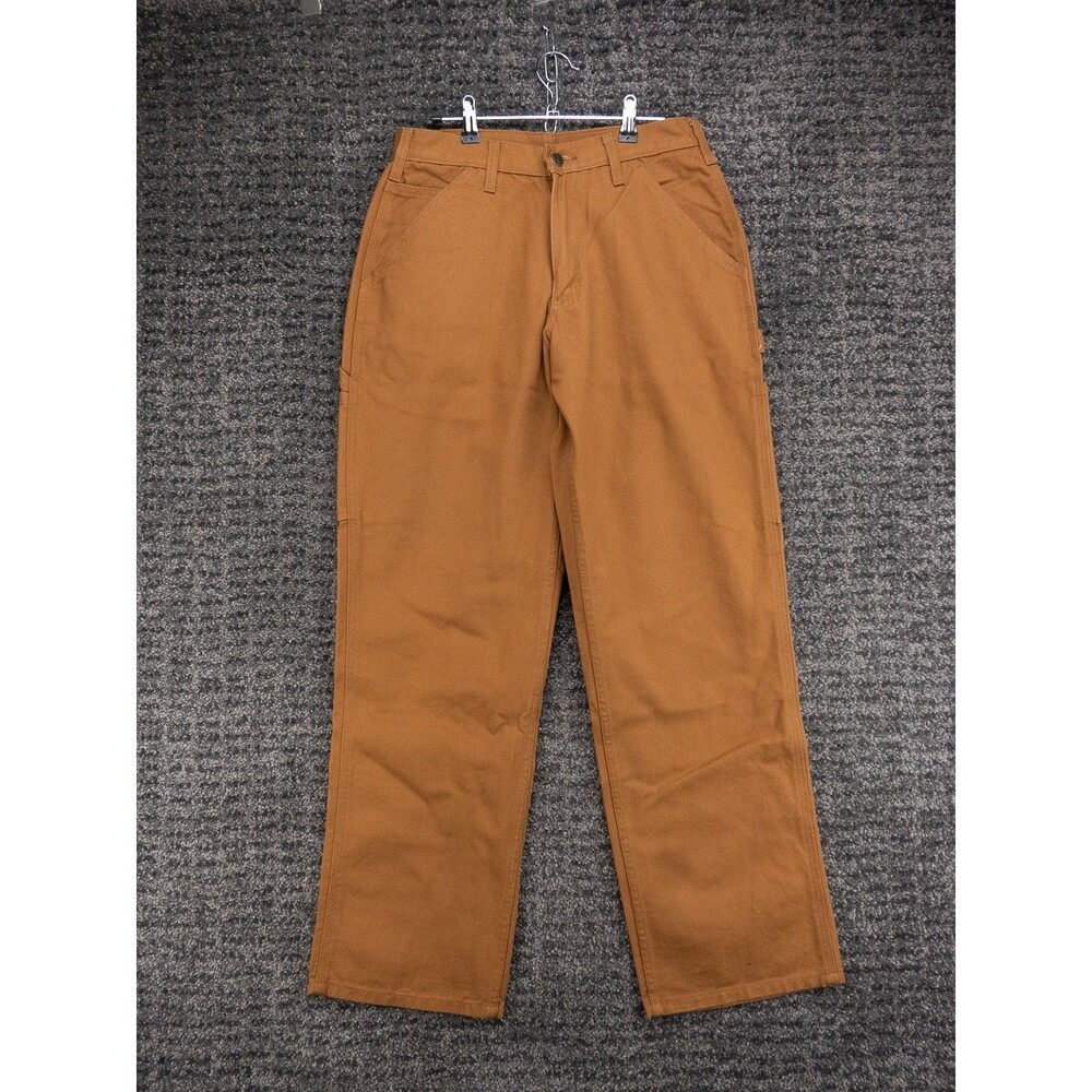 Carhartt Carpenter Pants Mens 30x32 Actual 29x32 Brown Loose Fit Duck Canvas EUC